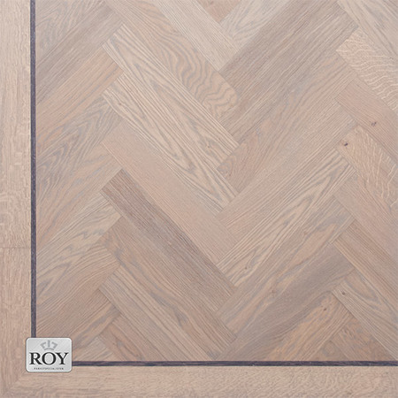 Visgraatparket Eiken Grijs Geolied