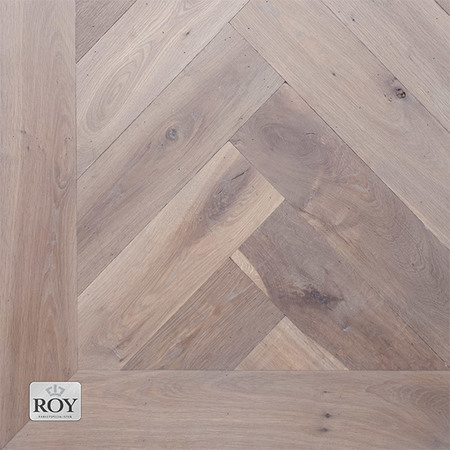 Eiken Visgraatparket Grijs Geolied Extra Rustiek